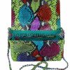 Multicolor snakeskin purse CL-26