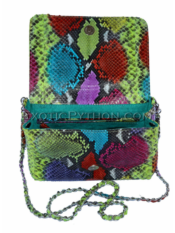 Multicolor snakeskin purse CL-26