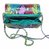 Multicolor snakeskin purse CL-26