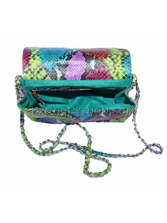 Multicolor snakeskin purse CL-26