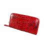 Python leather wallet red motive glossy WA-46