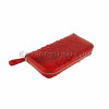 Python leather wallet red motive glossy WA-46