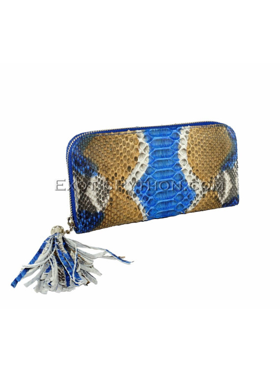 Python wallet with tassle multicolor WA-48