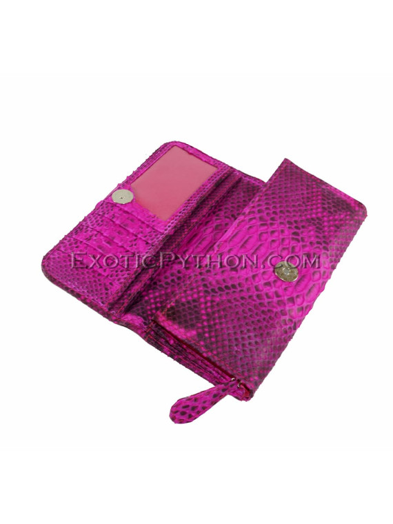 Snakeskin wallet pink motive WA-49