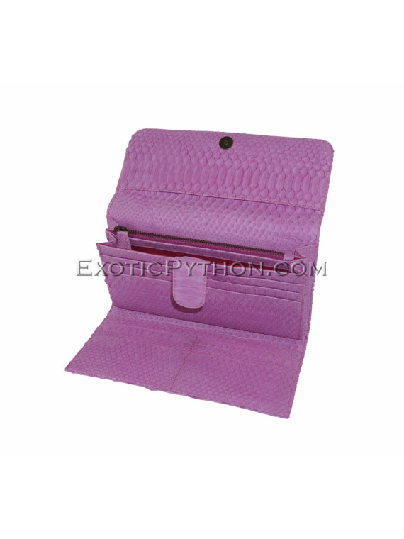 Snakeskin purse pink matt WA-55