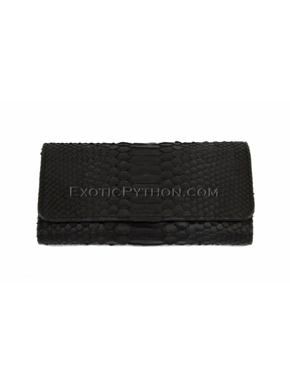 Python purse black matt WA-8