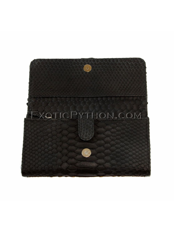 Python purse black matt WA-8