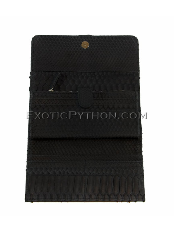 Python purse black matt WA-8