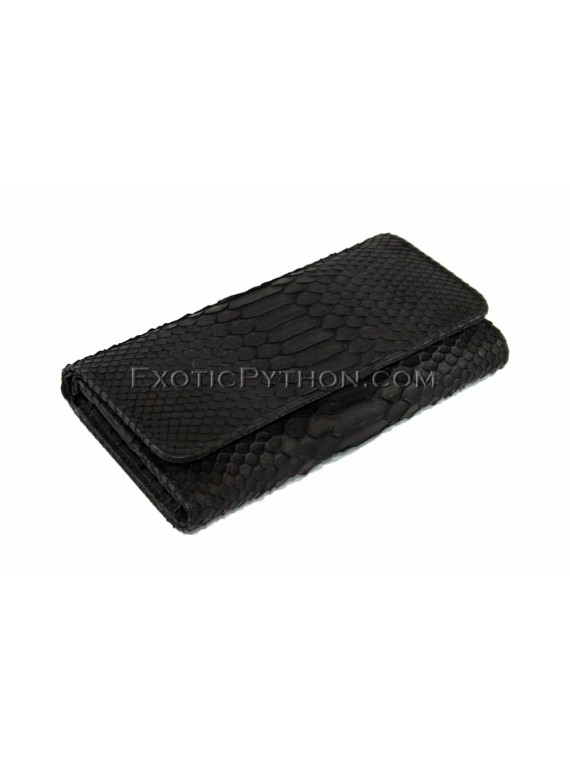 Python purse black matt WA-8