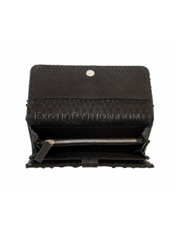 Python purse black matt WA-8