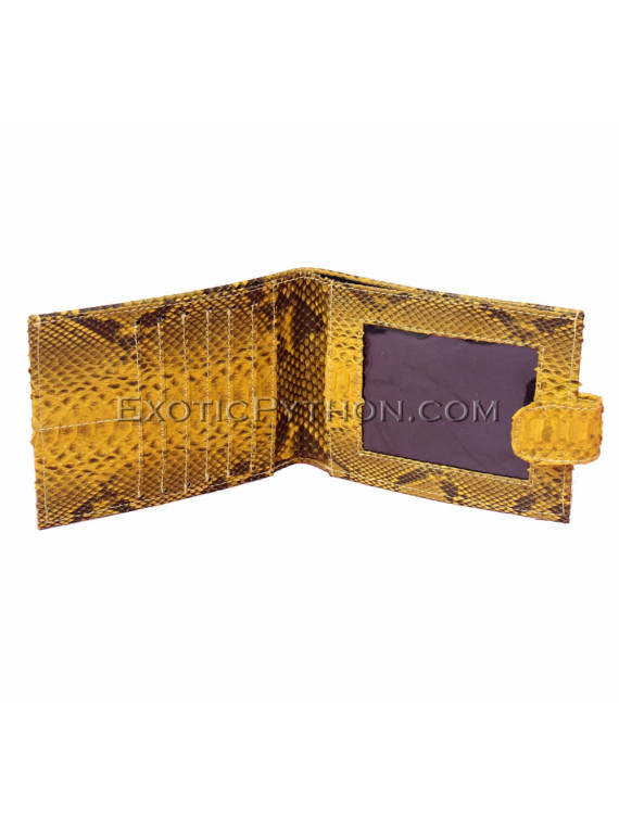 Snakeskin wallet yellow motive  WA-29