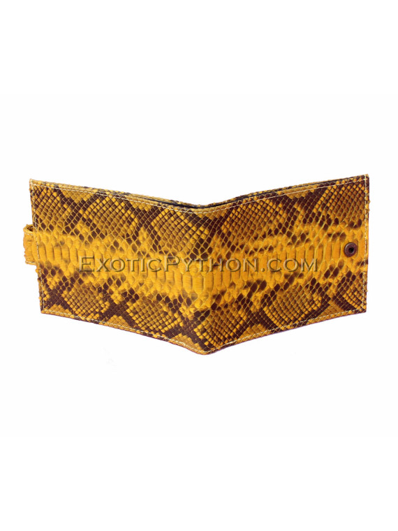 Snakeskin wallet yellow motive  WA-29