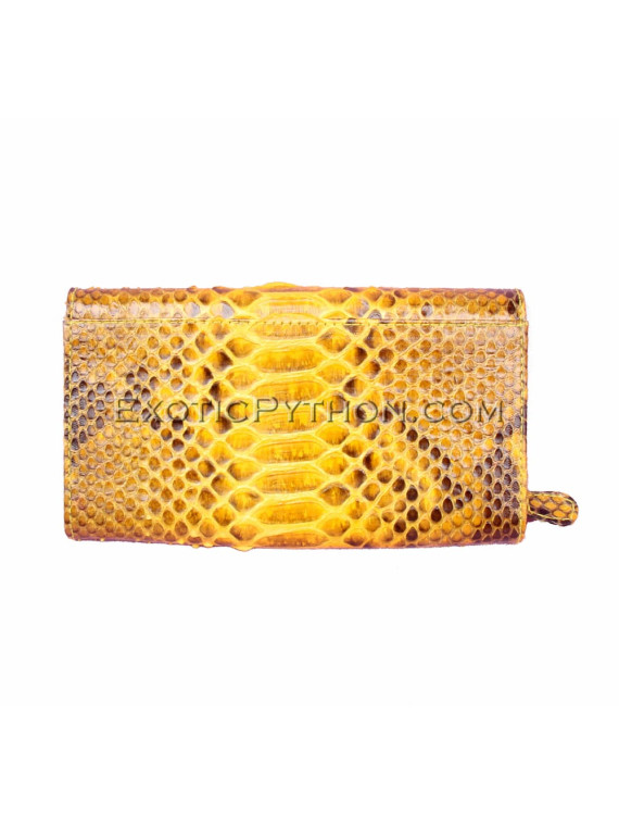 Snakeskin purse yellow motive WA-31