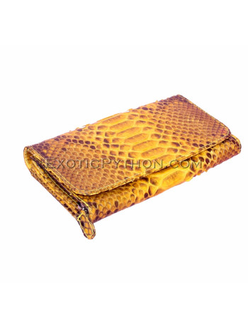 Snakeskin purse yellow motive WA-31