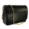 Black python bag BG-255