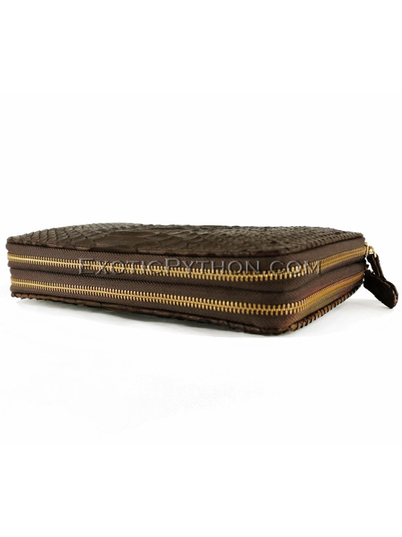 Snakeskin wallet brown matt WA-68