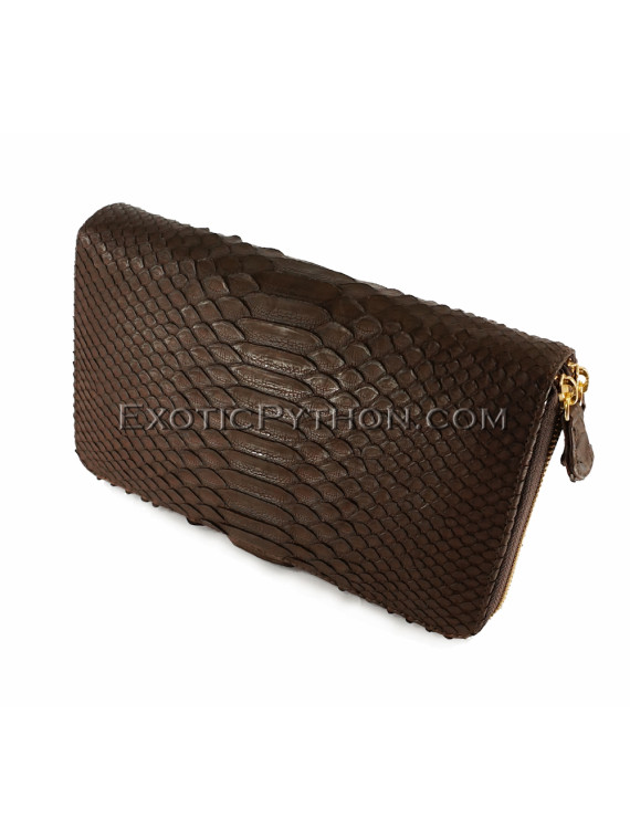 Snakeskin wallet brown matt WA-68