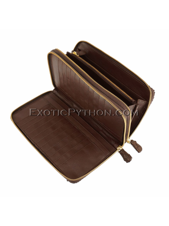 Snakeskin wallet brown matt WA-68