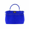 Python skin bag blue matt BG-231