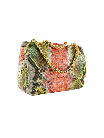 Multicolor snakeskin purse Cl-105