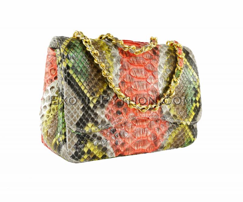 Buy Womens Multicolor Snakeskin Handbag Python Bag Snake Skin Purse Luxury  Handbag Genuine Python Leather Bag Snake Leather Purse Online in India -  Etsy