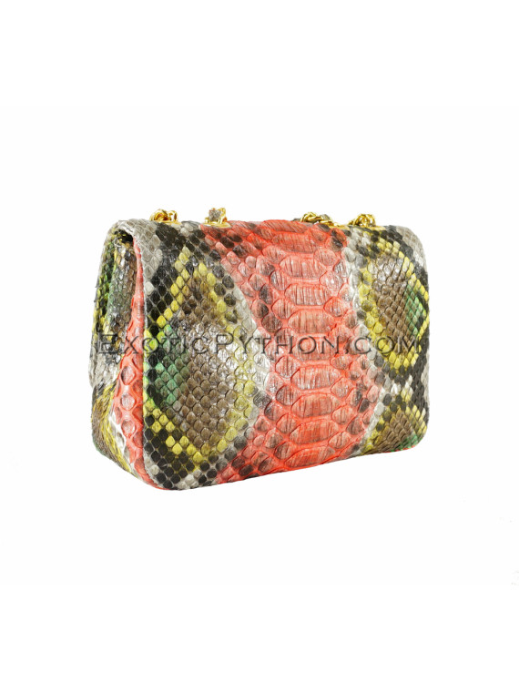 Multicolor snakeskin purse Cl-105