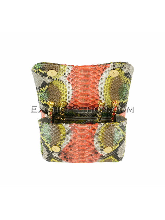 Multicolor snakeskin purse Cl-105