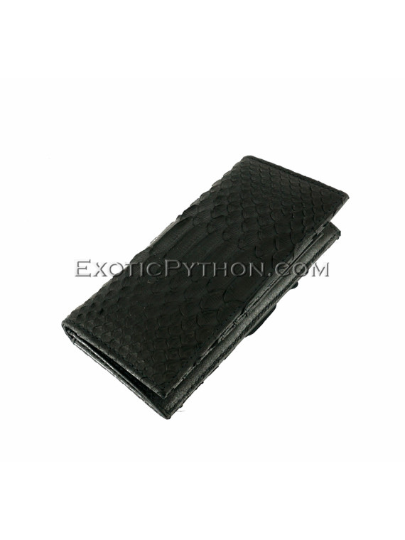 Python purse classic black matt WA-72