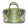 Snake leather bag shiny multicolor BG-233