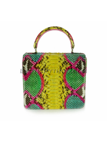 Snakeskin handbag sniny multicolor BG-236