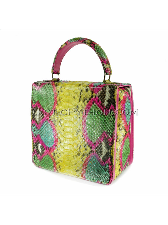 Snakeskin handbag sniny multicolor BG-236