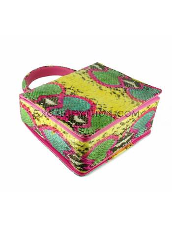 Snakeskin handbag sniny multicolor BG-236