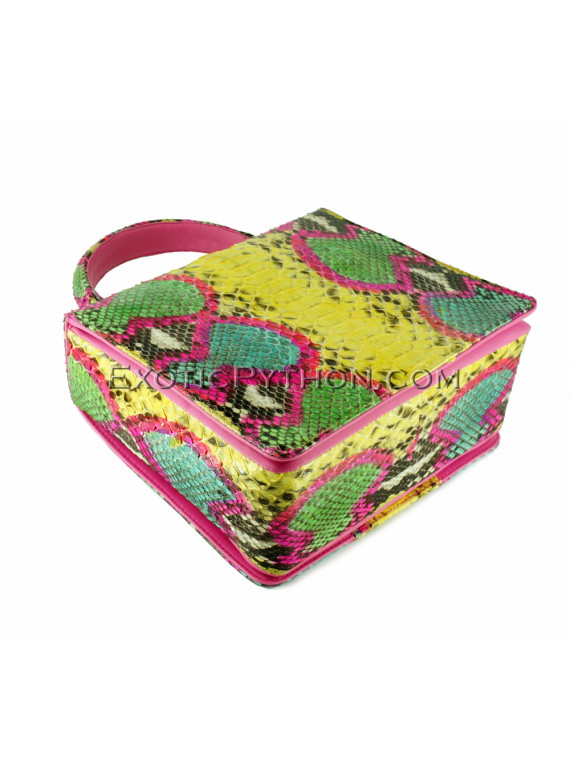 Snakeskin handbag sniny multicolor BG-236