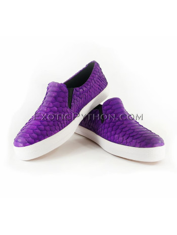 Snakeskin slip ons SH-99