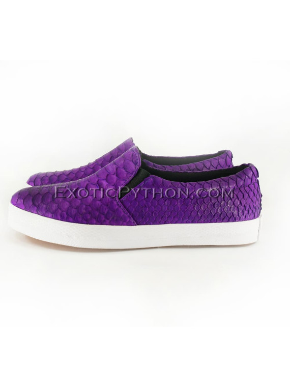 Snakeskin slip ons SH-99